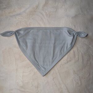Burberry Light Gray Bandana Tie Bib